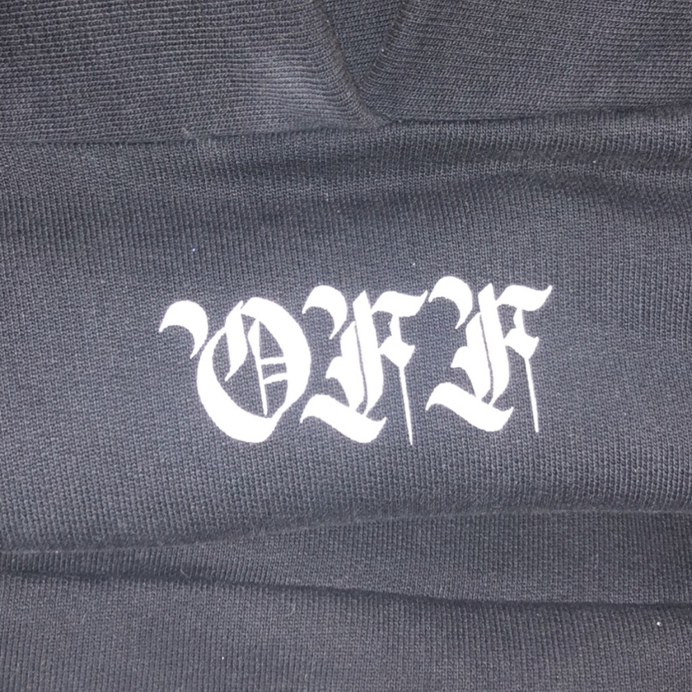 Off white “you cut me off”